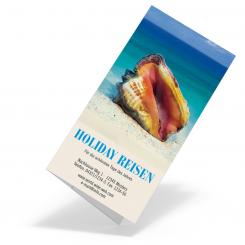 Tickethülle "Muschel" 105x210 - 2 Fächer 