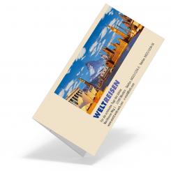 Tickethülle "Weltreise" 105x210 - 2 Fächer 