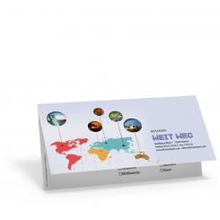 Tickethülle "Kontinente" - 1 Fach 