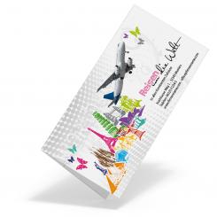 Tickethülle "Weltweit" 105x210 - 2 Fächer 