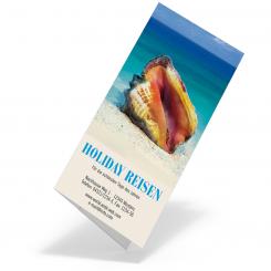 Tickethülle "Muschel" 110x240 - 2 Fächer 