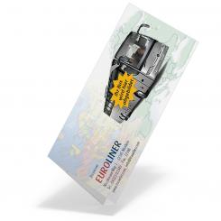 Tickethülle "Bus" 110x240 - 2 Fächer 