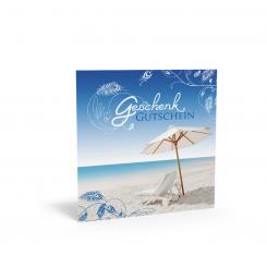 Geschenkgutschein "Am Strand" inkl. Kuvert 