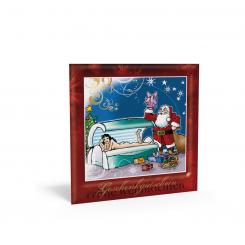 Geschenkgutschein Weihnachten "Solarium-Santa" inkl. Kuvert 