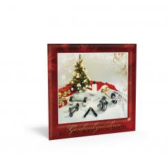 Geschenkgutschein Weihnachten "Santa's Work-out" inkl. Kuvert 