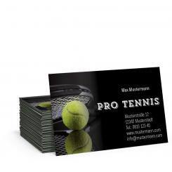 Geschäftskarte "Tennis" 