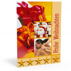 Weihnachtskarte "Massage" 