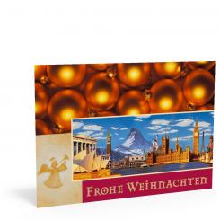 Weihnachtskarte "Weltstädte" 