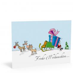 Weihnachtskarte "Rudolph" 