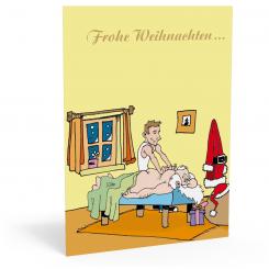 Weihnachtskarte "Massage" 