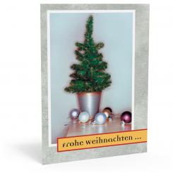 Weihnachtskarte "X-Mas" 