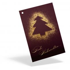 Weihnachtsanhänger "Baum Gold" 