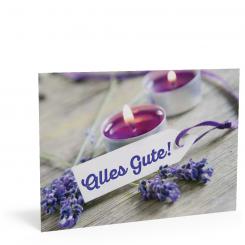 Geburtstags-Postkarte "Lavendel" 