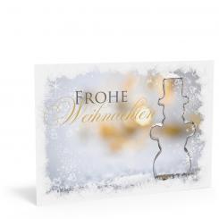 Weihnachtskarte "Schneemann" 
