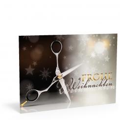 Weihnachtskarte "Friseur" 