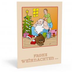 Weihnachtskarte "Feel Good Santa" 