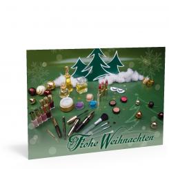 Weihnachtskarte "Kosmetik-Tannenbaum" 