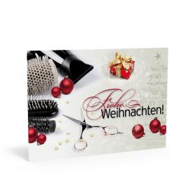 Weihnachtskarte "Friseur" 