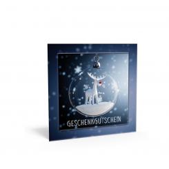 Weihnachtsgutschein "Rudolph" inkl. Kuvert 