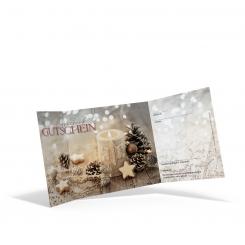 Geschenkgutschein Weihnachten "Kerze" 