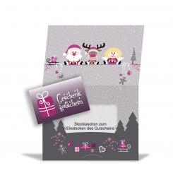 Geschenkgutschein Card'n Cover "Weihnachten Comic" Set 
