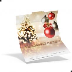 Weihnachtsgutschein  Kugeln 