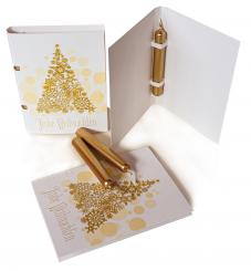 Weihnachts-Klappkarte "mit Kerze" 