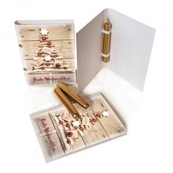 Weihnachts-Klappkarte mit Kerze 