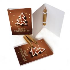 Weihnachts-Klappkarte mit Kerze 