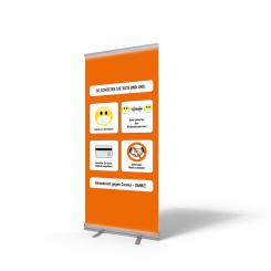 Roll-Up, 85x200cm, "Maskenpflicht" 