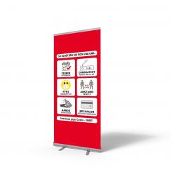 Roll-Up, 85x200cm, Termin + Test + FFP2 