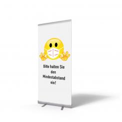 Roll-Up, 85x200cm, FFP2, Abstand halten 