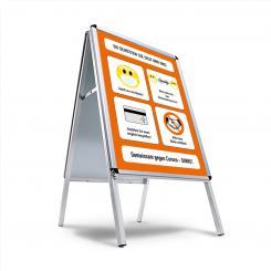 Kundenstopper DIN A1 "wetterfest" 