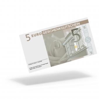 Euro-Geschenkgutschein "Blumen" mit 5,- Euro 