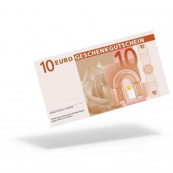 Euro-Geschenkgutschein "Blumen" mit 10,- Euro 