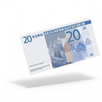 Euro-Geschenkgutschein "Blumen" mit 20,- Euro 