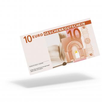 Euro-Geschenkgutschein "Buch" mit 10,- Euro 