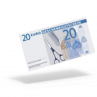 Euro-Geschenkgutschein "Friseur" mit 20,- Euro 