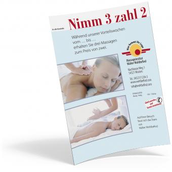 Flugblätter "Nimm 3 zahl 2" 