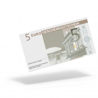 Euro-Geschenkgutschein "Reise" mit 5,- Euro 