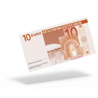 Euro-Geschenkgutschein "Reise" mit 10,- Euro 