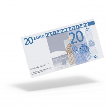 Euro-Geschenkgutschein "Reise" mit 20,- Euro 