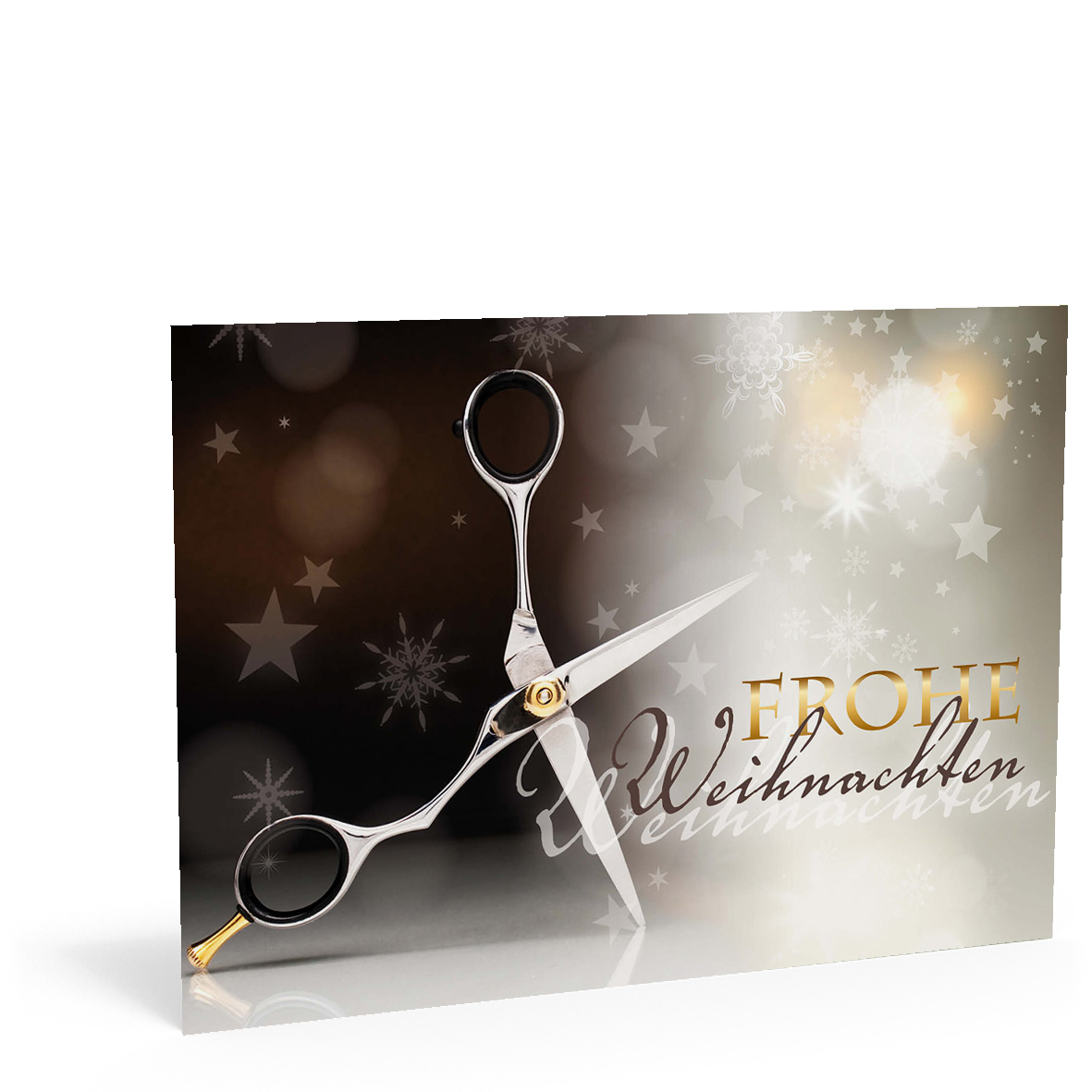 Weihnachtskarte Friseur Geschenkgutscheine Visitenkarten Kundenkarten Und Weitere Treuesysteme