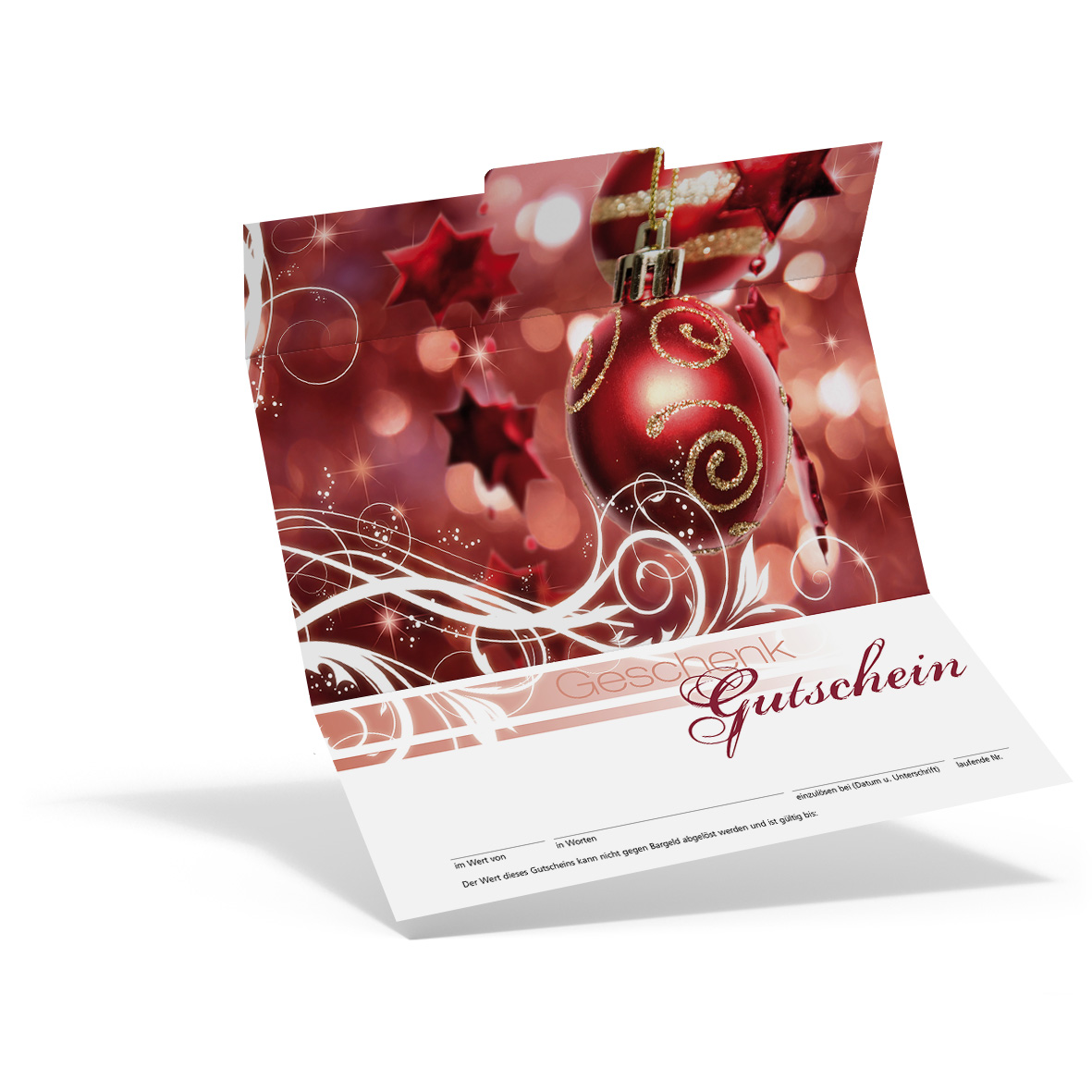 Geschenkgutschein Weihnachten Stille Nacht Geschenkgutscheine Visitenkarten Kundenkarten Und Weitere Treuesysteme